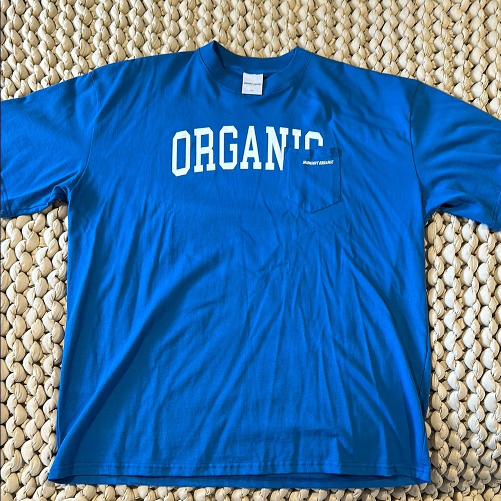 Midnight Organic Larry June Blue Organic T-Shirt XXL 🍊🍊